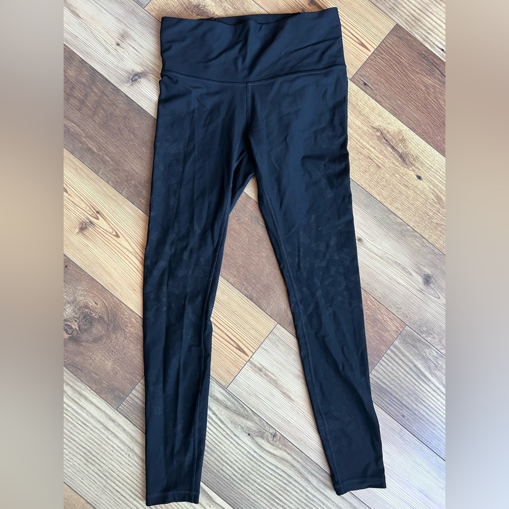 Lululemon black and leopard print legging size 10